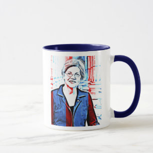 Caneca da eleição presidencial de ELIZABETH WARREN
