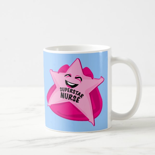caneca da enfermeira da estrela mundial! (Direita)