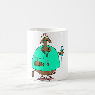 Caneca da enfermeira da vaca