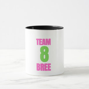 Caneca da Equipe 8 Bree, Caneca Cor-de-Rosa Verde
