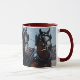 Caneca da equipe do cavalo de Clydesdale