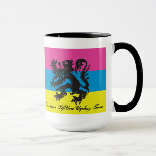 Caneca da equipe do ciclismo de LifeCare das