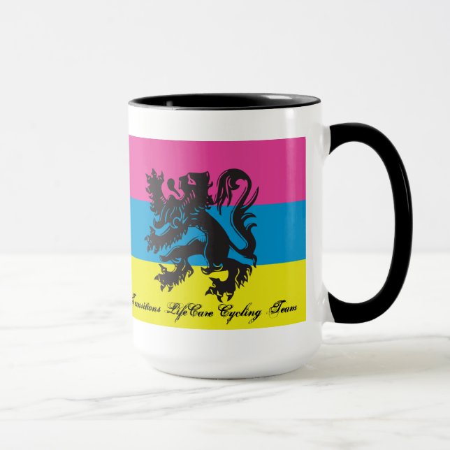 Caneca da equipe do ciclismo de LifeCare das (Direita)