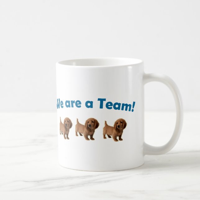 Caneca da equipe do Dachshund (Direita)