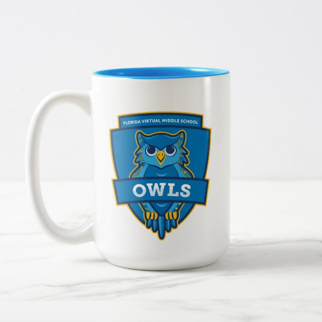 Caneca da escola FVMS (azul) (Esquerda)