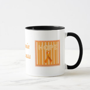 Caneca da esperança da consciência da leucemia