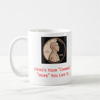 Caneca da esperança & da mudança