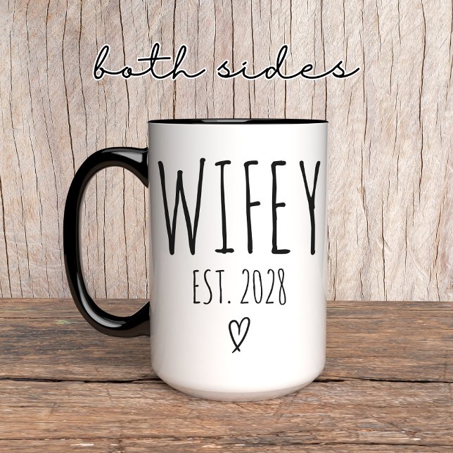 Caneca da Esposinha – Presente de Casamento Person (wedding gift mug, newlyweds gift mug, custom bride mug, engagement gift mug, anniversary mug gift,)