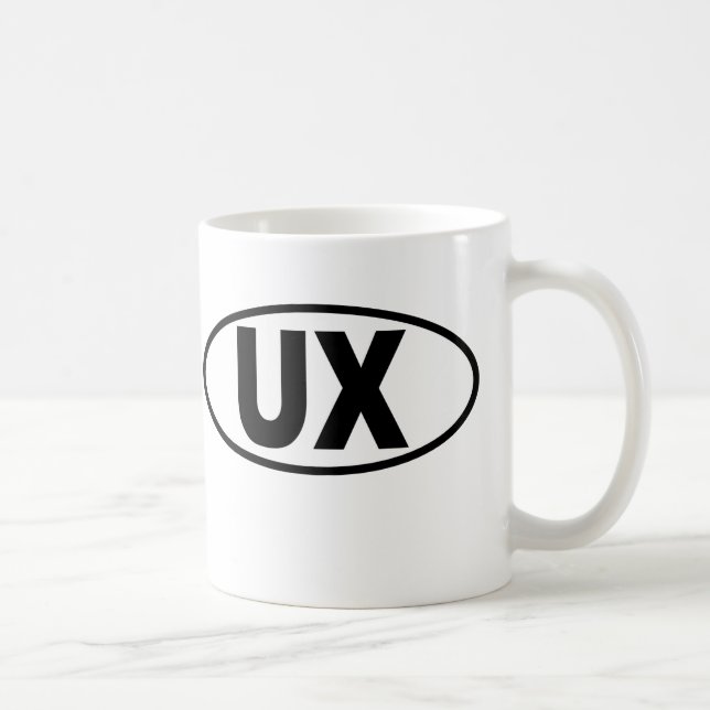 Caneca da experiência do usuário de UX - logotipo (Direita)