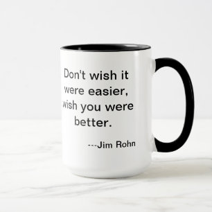 Caneca da facilidade de Jim Rohn