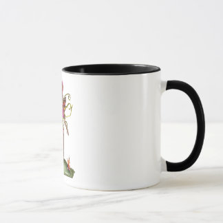 Caneca da fada da borboleta da morango