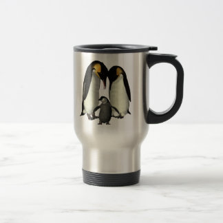 Caneca da família do pinguim