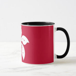Caneca da flor branca