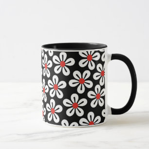 Caneca da flor branca