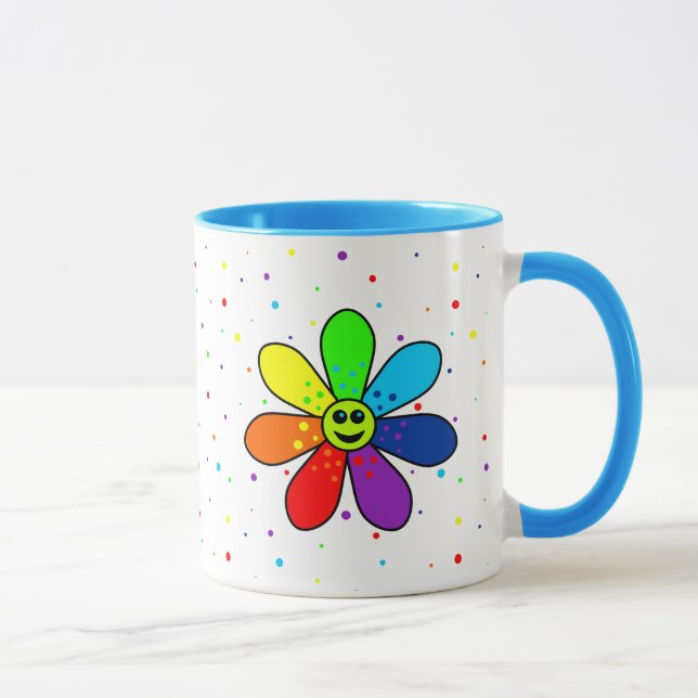 Caneca da flor do arco-íris (Direita)