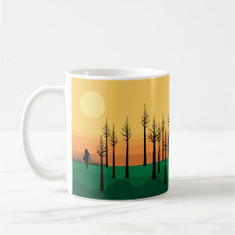 Caneca da floresta do por do sol de Nirrin
