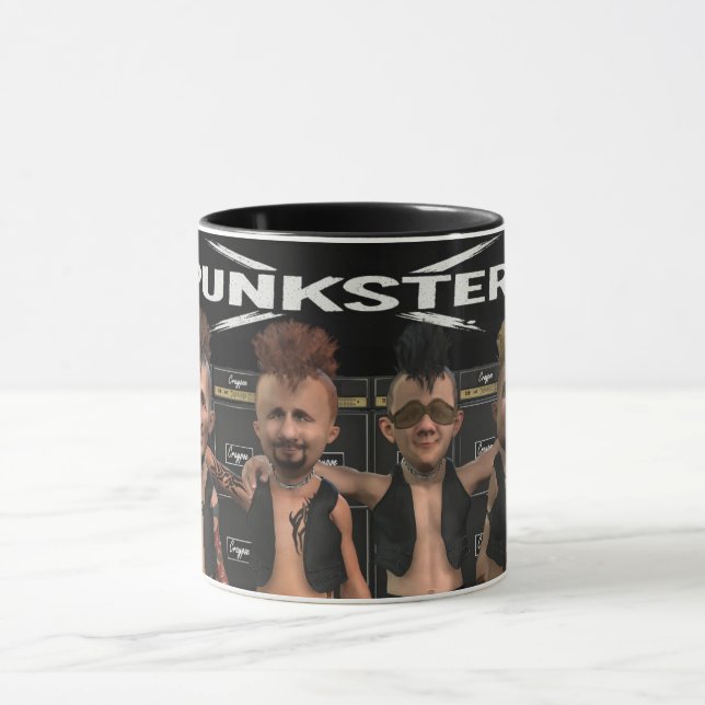 Caneca da Foto do Grupo The Punksters (Centro)