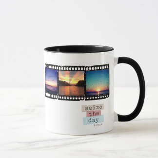 caneca da foto do instagram da tira do filme