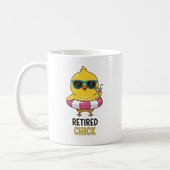 Caneca da Galinha Aposentada • Canecas Engraçadas  (Esquerda)