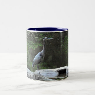 Caneca da garça-real de grande azul