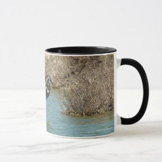 Caneca da garça-real de grande azul