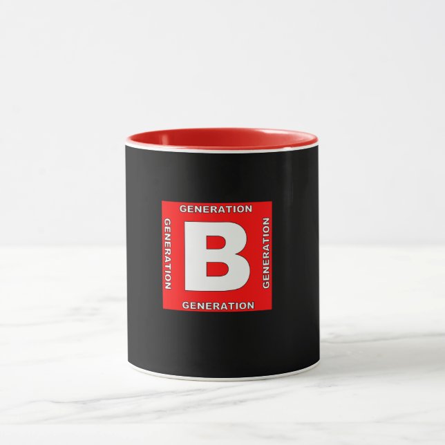 Caneca da geração Baby Boomer. (Centro)