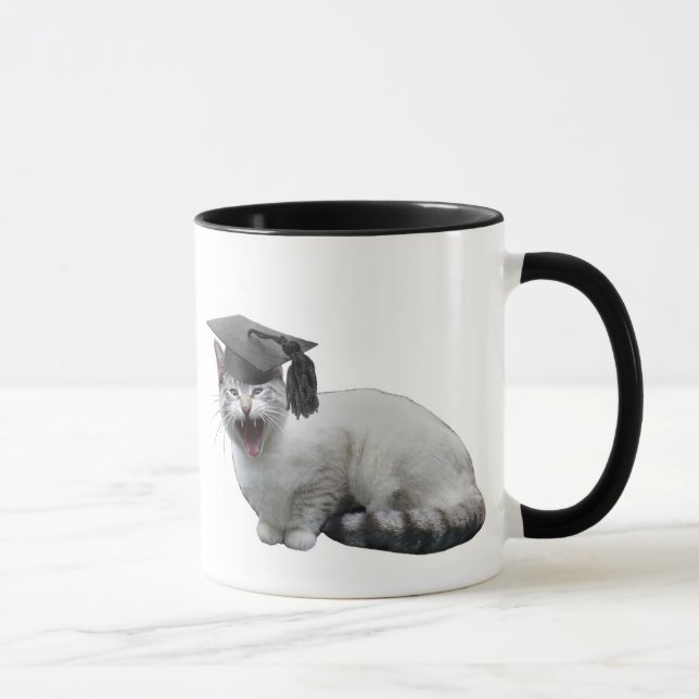 Caneca da graduação do gato (Direita)