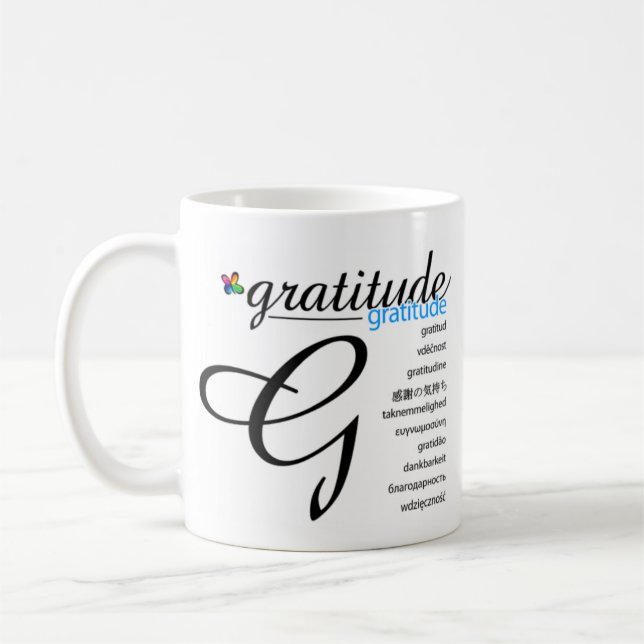 Caneca da gratitude de PositivEnergy (Esquerda)