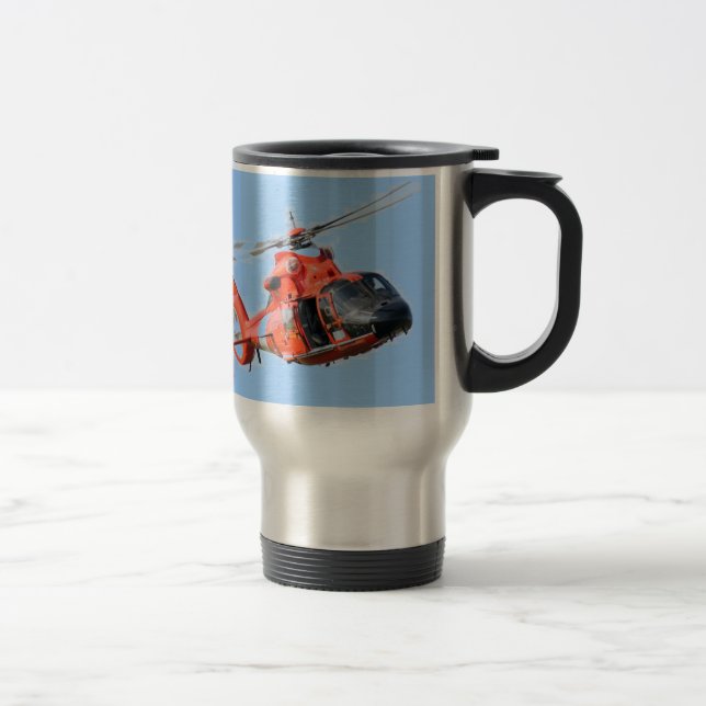 caneca da guarda costeira hh-60logo (Direita)