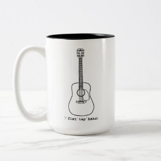 Caneca da guitarra da caixa da parte superior lisa