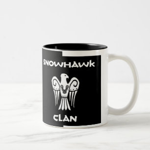 Caneca da imagem dobro do clã de Snowhawk