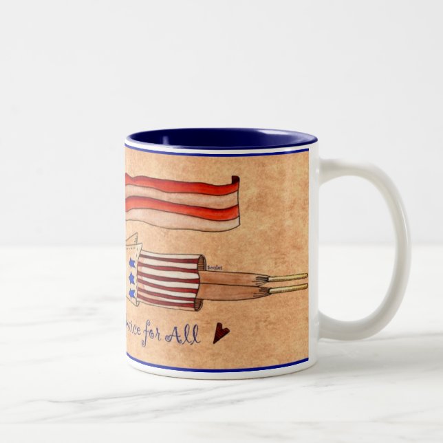 Caneca De Café Em Dois Tons liberty mug (Direita)