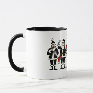 Caneca da linha do Papai Noel