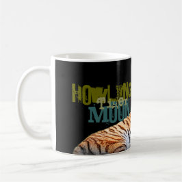 Caneca da lua do tigre do urro