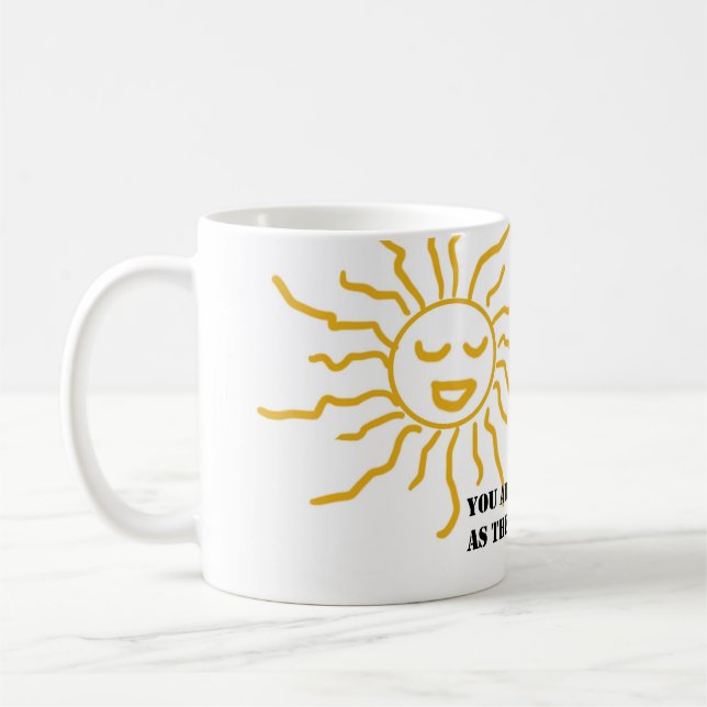 Caneca da luz do sol das citações (Esquerda)