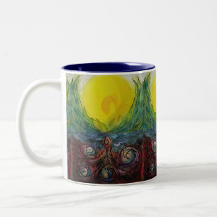 Caneca da luz do sol do bom dia