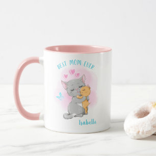 Caneca da mãe de gato, melhor mãe de sempre, ideia