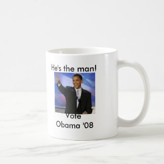 Caneca da mágica de Obama '08 do voto