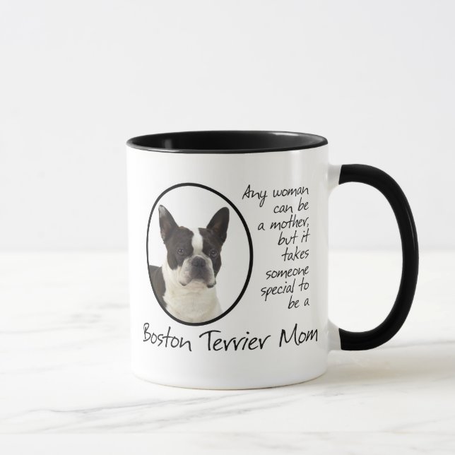 Caneca da mamã de Boston Terrier (Direita)
