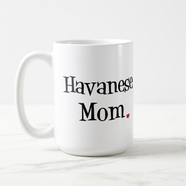 Caneca da mamã de Havanese (Esquerda)