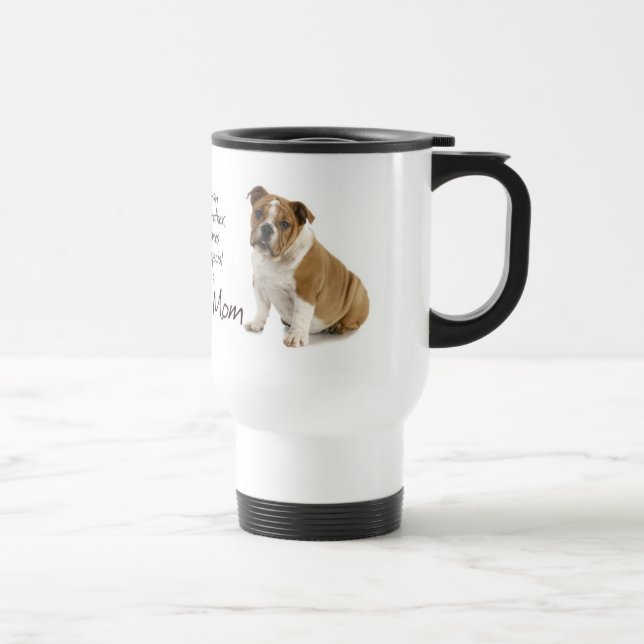 Caneca da mamã do buldogue (Direita)