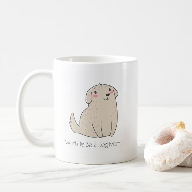 Caneca da mamã do cão do mundo a melhor (Com Donut)