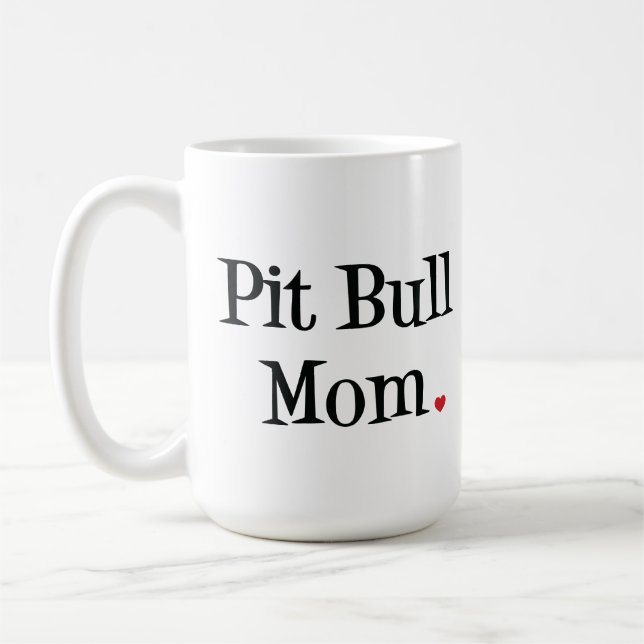 Caneca da mamã do pitbull (Esquerda)