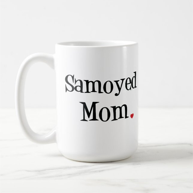 Caneca da mamã do Samoyed (Esquerda)