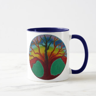 CANECA DA MANDALA DA ÁRVORE
