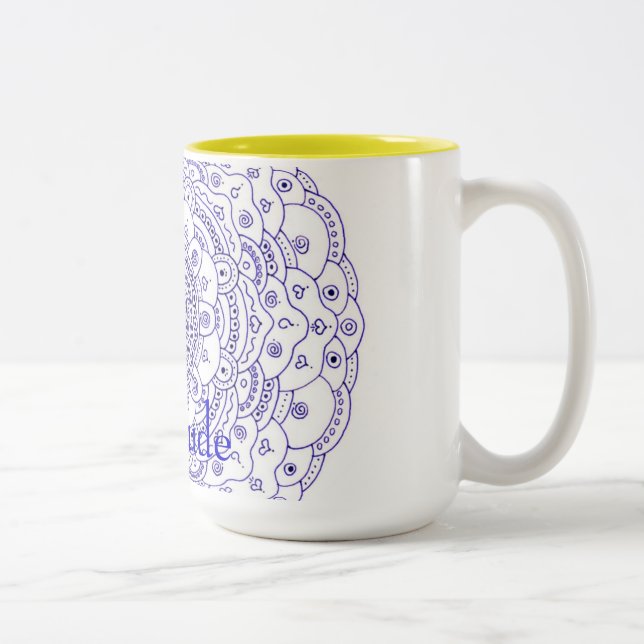 Caneca da mandala da gratitude (Direita)