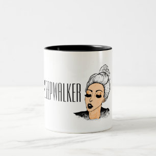 Caneca da manhã da menina do Sleepwalker
