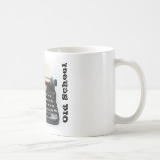 Caneca da máquina de escrever da velha escola