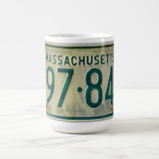 Caneca da matrícula de Massachusetts