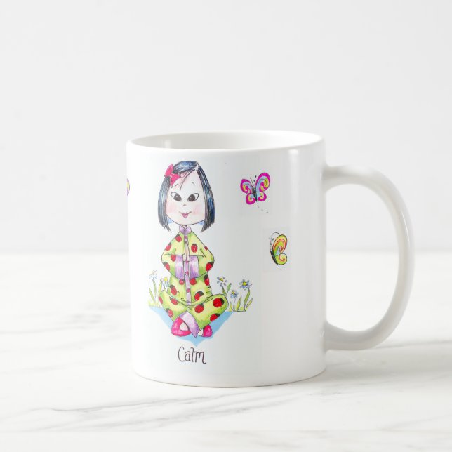 caneca da menina da porcelana (Direita)